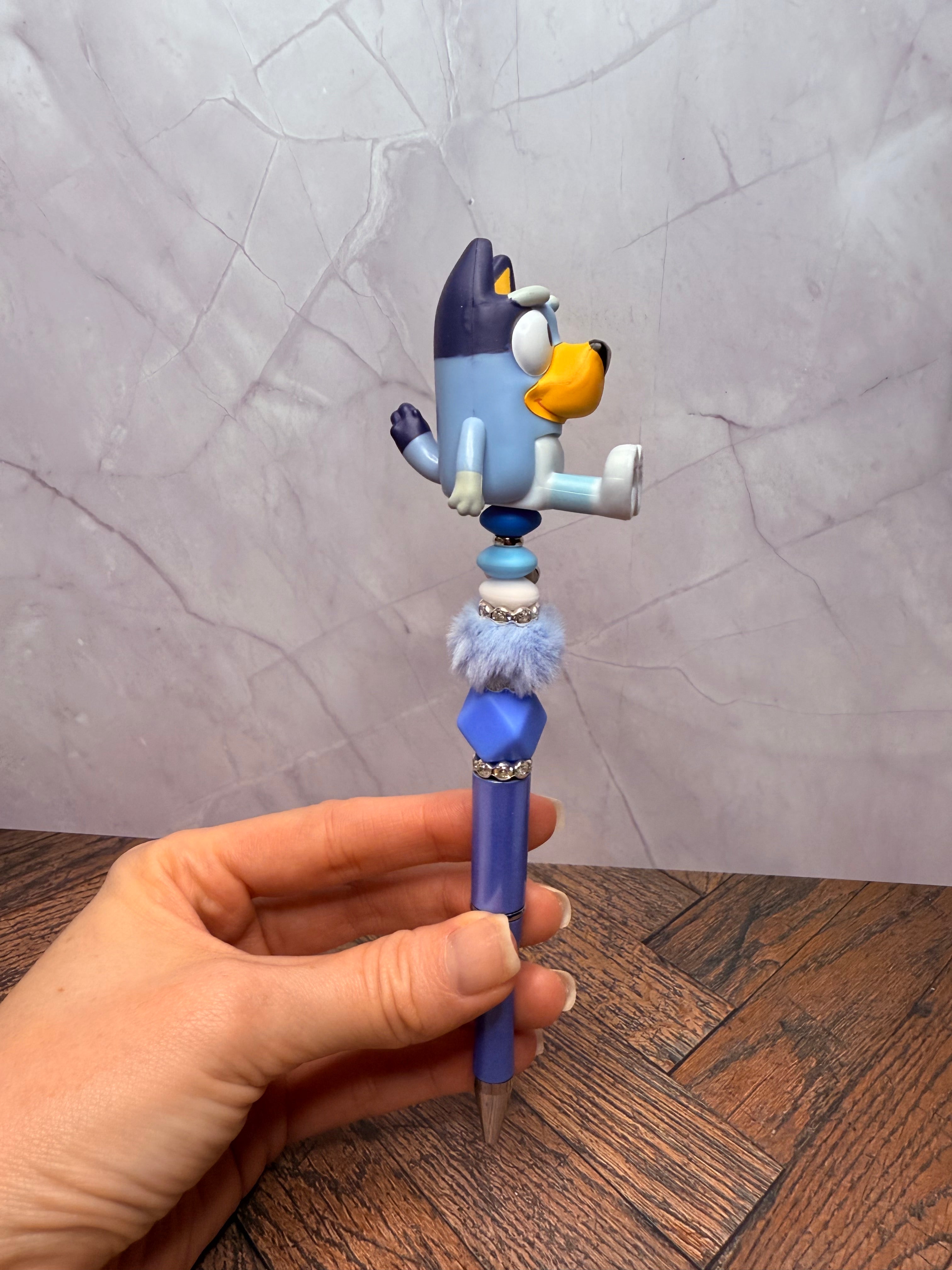 Bluey Character Pen - Cute Custom Topper