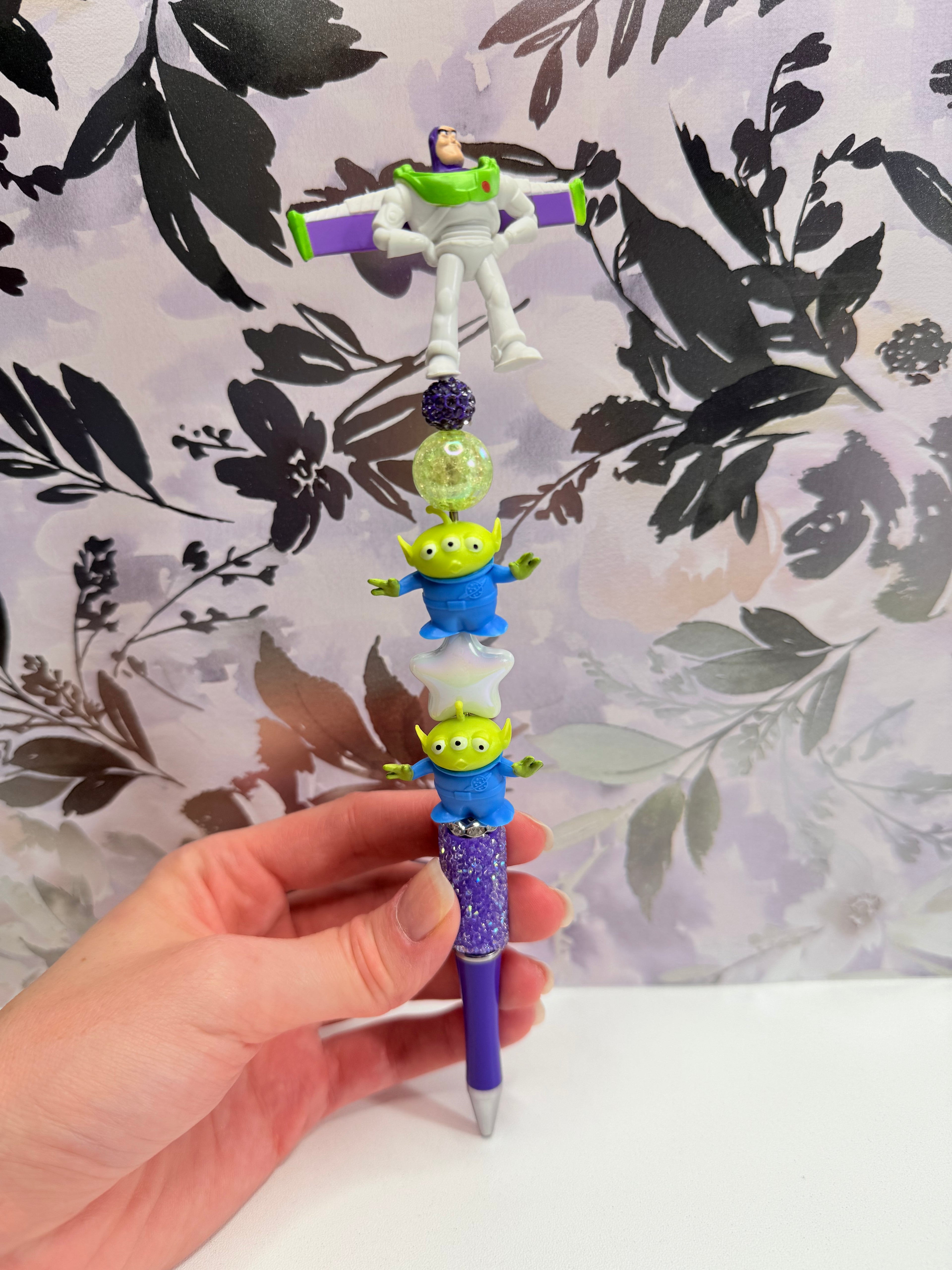 Buzz Lightyear and Alien Beaded Pen