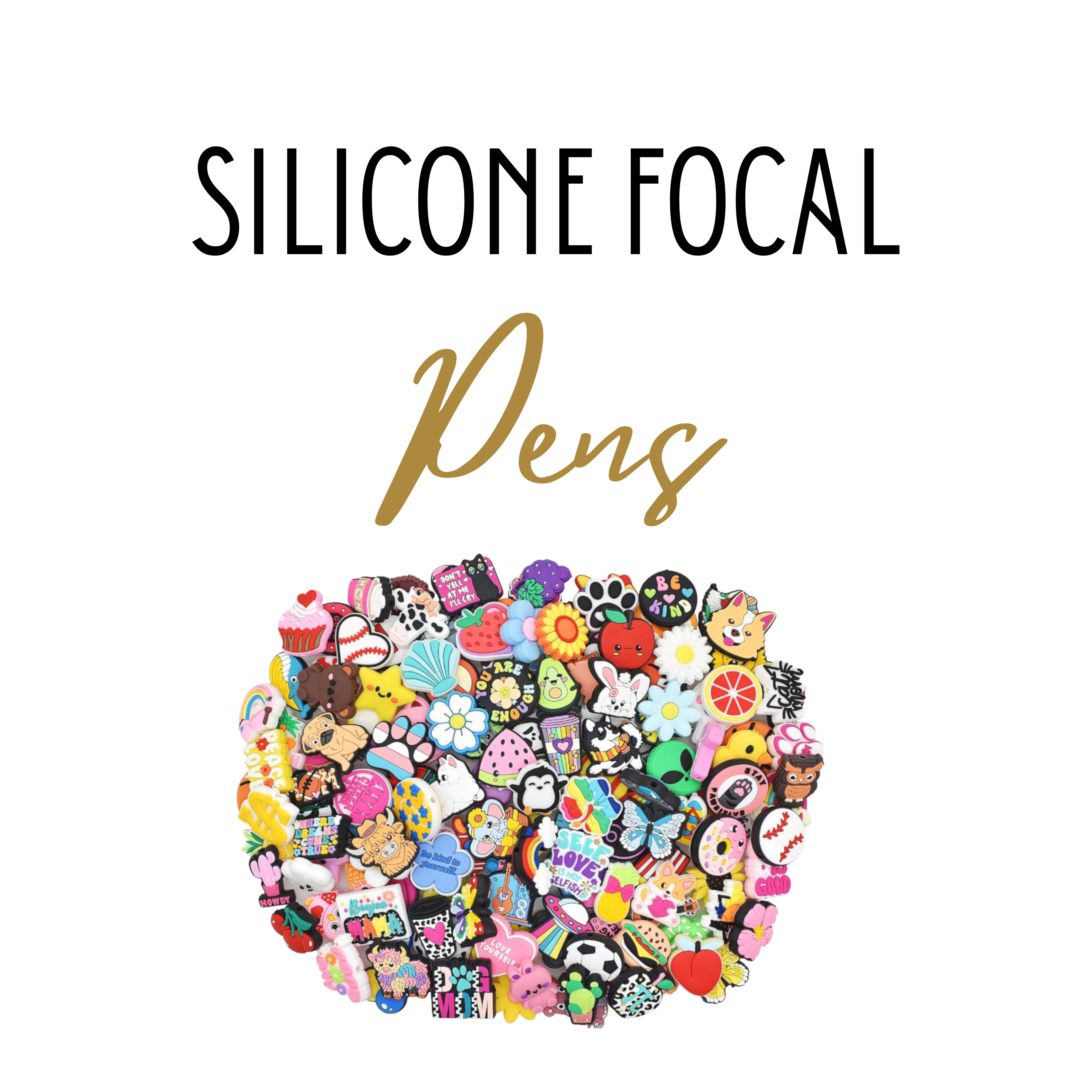 Silicone Focal Beaded Pen